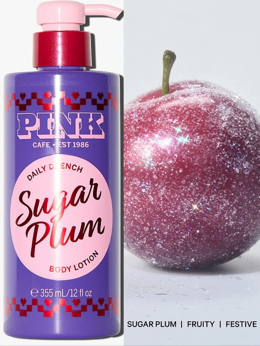 PINK Victoria's Secret Sugar Plum Body Lotion 12oz New Ultra RARE
